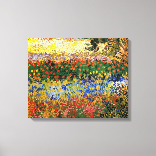 Impressão Em Tela Van Gogh - Garden at Arles (Frente)