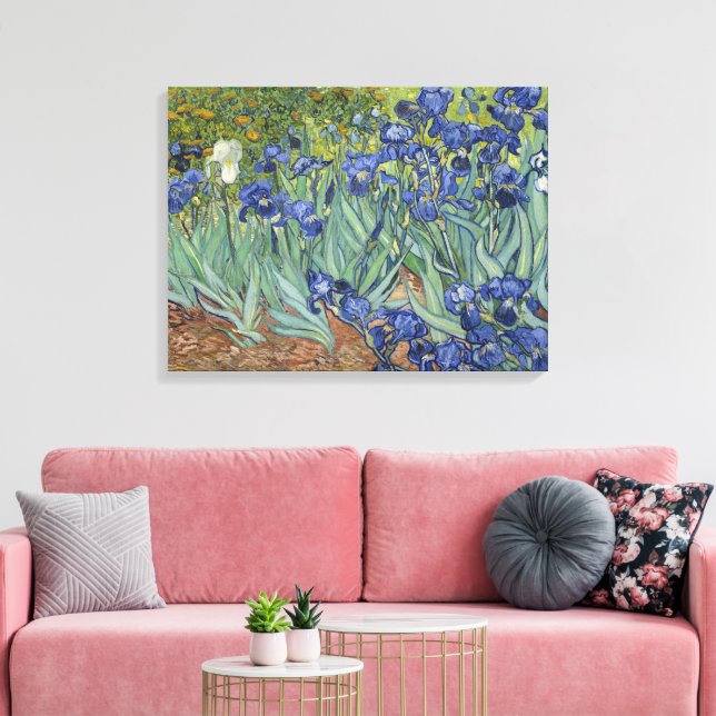 Impressão Em Tela Van Gogh Irises Fine Art Painting  (Insitu(Sala de estar))
