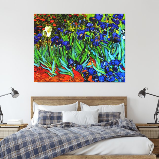 Impressão Em Tela Van Gogh - Irrises (Insitu(Quarto))
