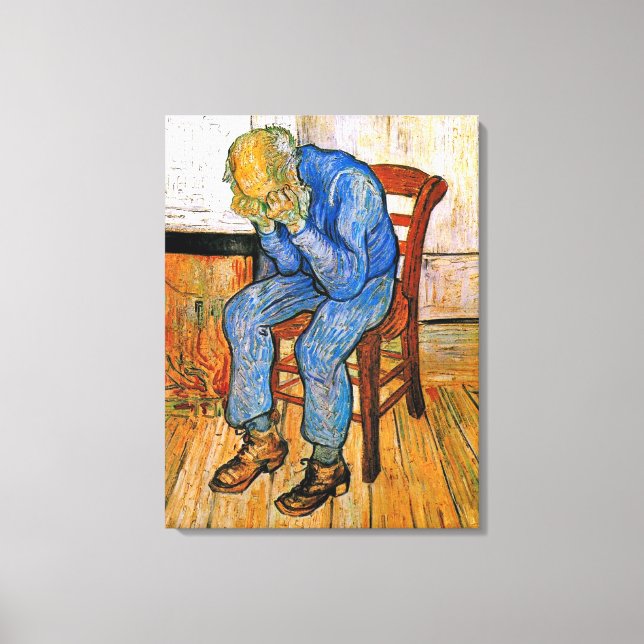 Impressão Em Tela Van Gogh - Na Porta da Eternidade (Frente)