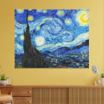 Impressão Em Tela Van Gogh - Noite Estrelada<br><div class="desc">O famoso trabalho de arte do Vincent van Gogh,  Starry Night.</div>