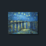 Impressão Em Tela Van Gogh: Noite Estrelada Sobre o Ródano<br><div class="desc">Noite Estrelada Sobre o Ródano. Paisagem clássica fantástica pintada pelo pintor holandês Vincent Willem van Gogh. vintage,  vincent van gogh, apos impressionismo, impressionista, post impressionista, presente, paisagem, noite estrelada sobre o rone</div>