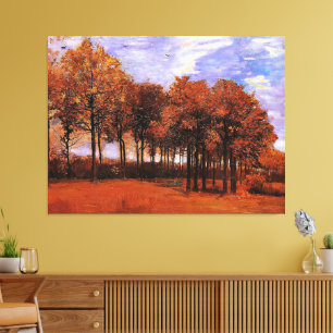 Impressão Em Tela Van Gogh - Paisagem de Outono,