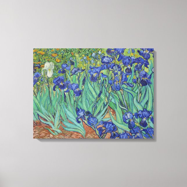 Impressão Em Tela Van Gogh Pintura Clássica Suscita Botânica Floral (Frente)