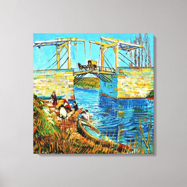 Impressão Em Tela Van Gogh - Ponte Langlois em Arles, (Frente)