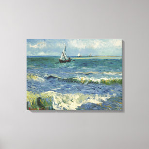 Impressão Em Tela Van Gogh Seascape em Saintes Maries de la Mer