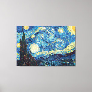 Impressão Em Tela Van Gogh Starry Night Classism Arte
