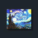 Impressão Em Tela Van Gogh Starry Night Fine Art<br><div class="desc">Starry Night,  belas artes de Vincent van Gogh.</div>