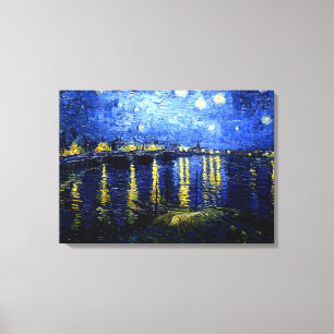 Impressão Em Tela Van Gogh - Starry Night over the Rhone 2020