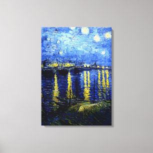 Impressão Em Tela Van Gogh - Starry Night over the Rhone 2020
