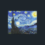 Impressão Em Tela Van Gogh Starry Night Painting<br><div class="desc">Vincent Van Gogh (30 de março de 1853 - 29 de julho de 1890) foi um pintor influente do posto impressionista neerlandês. Esta pintura é Starry Night.</div>