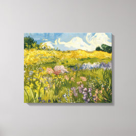 Impressão Em Tela Van Gogh-Style Pintor de Óleo de Prados de Flores 