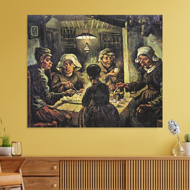 Impressão Em Tela Van Gogh - The Potato Eaters (Insitu(Sala de estar))