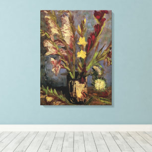 Impressão Em Tela Van Gogh Vase com Gladioli, Vintage Fine Art