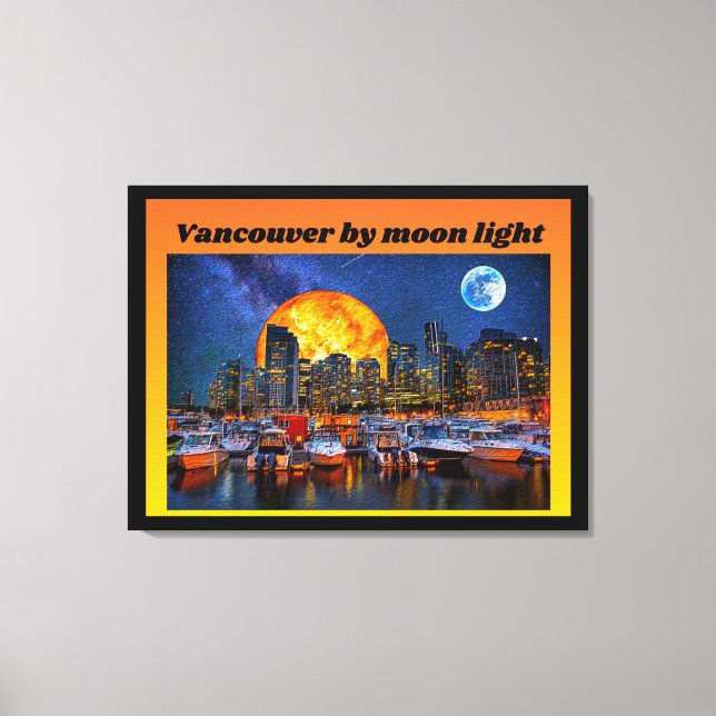 Impressão Em Tela Vancouver por Luz Lua (Frente)
