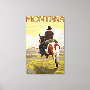 Impressão Em Tela Vaqueiro & poster de viagens de