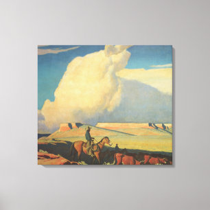 Impressão Em Tela Vaqueiros Antigos, Campo Aberto de Maynard Dixon