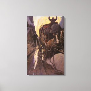 Impressão Em Tela Vaqueiros Vintage, Segurem no Canyon por NC Wyeth