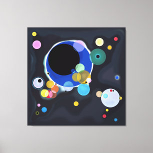 Impressão Em Tela Vários Círculos, Vassily Kandinsky em digital