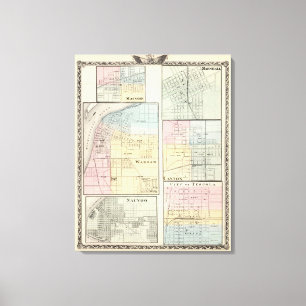 Impressão Em Tela Varsóvia, Macomb, Marshall, Cantão