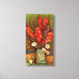Impressão Em Tela Vase com Gladioli Vermelho por Vincent van Gogh