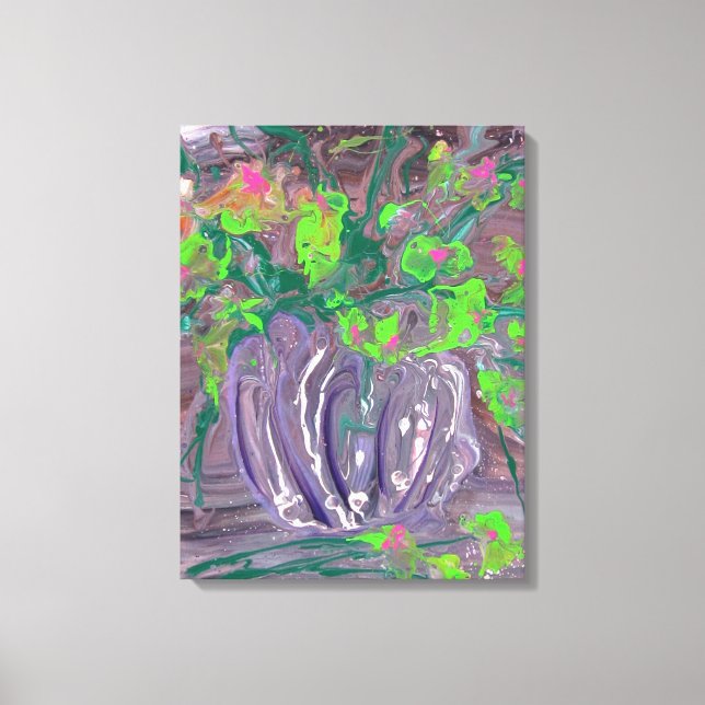 Impressão Em Tela Vase with flowers (Frente)