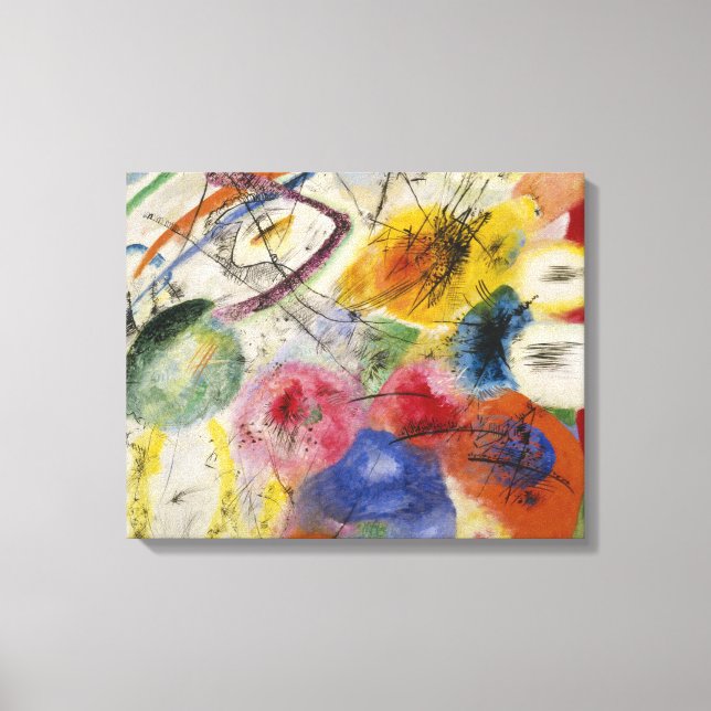 Impressão Em Tela Vasily Kandinsky - Linhas Pretas (Frente)