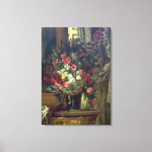 Impressão Em Tela Vaso das flores em um console, 1848-49