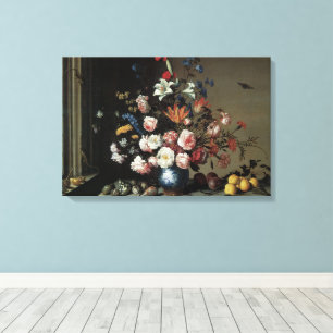 Impressão Em Tela Vaso de Flores junto à Janela, Balthasar van der A