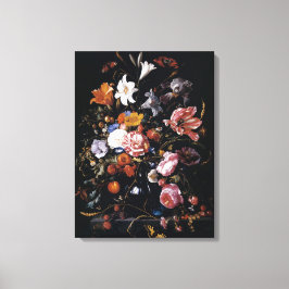 Impressão Em Tela Vaso de flores vibrantes de Jan Davidsz de Heem