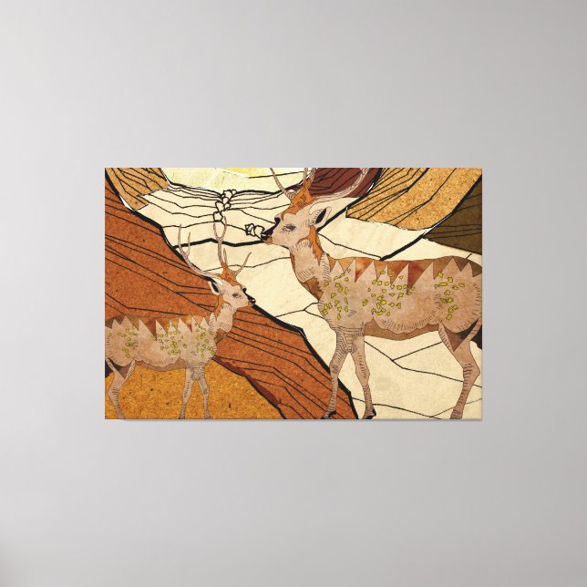 Impressão Em Tela Veado do deserto (Frente)