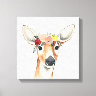 Impressão Em Tela Veado do Forester da Coroa Flor