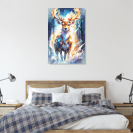 Impressão Em Tela "Veado Místico de Outono"