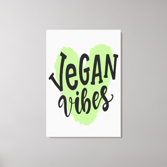 Impressão Em Tela Vegan Vibes (Frente)