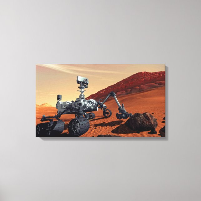 Impressão Em Tela Veículo Curiosity em Marte (Frente)