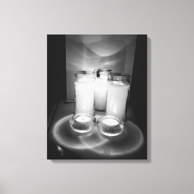 Impressão Em Tela velas brancas originais fotografias de vida estáti (Frente)