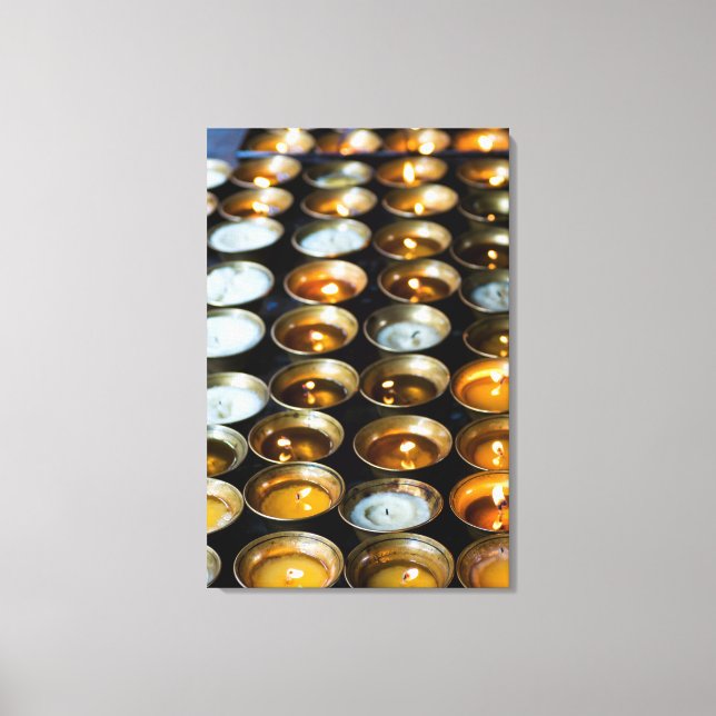 Impressão Em Tela Velas de Manteiga Yak (Frente)