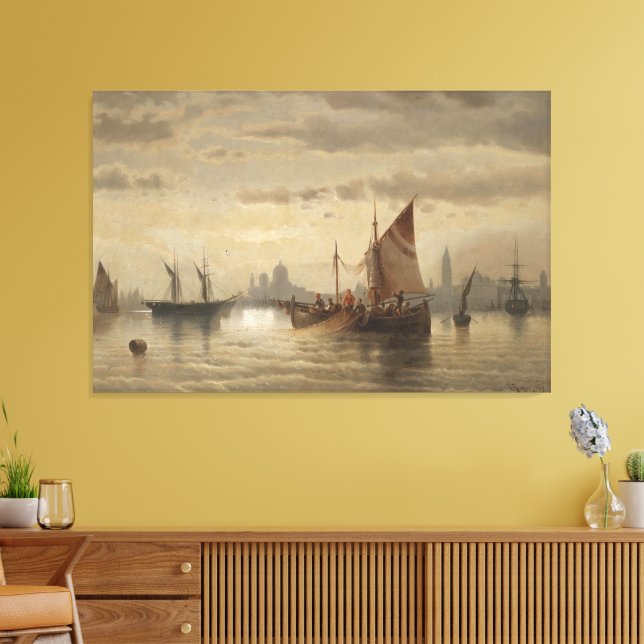 Impressão Em Tela Velas diante de Veneza (Insitu(Sala de estar))