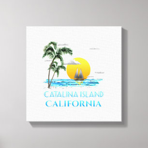 Impressão Em Tela Veleiro de Califórnia da ilha de Catalina da