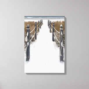 Impressão Em Tela velha orquestra praia inverno