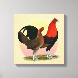 Impressão Em Tela Velho Jogo Inglês Bantam: BB Red