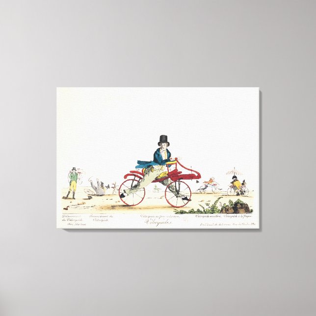 Impressão Em Tela Velocipedes (Frente)