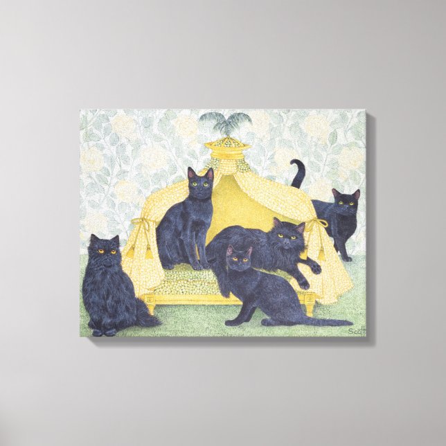 Impressão Em Tela Veludo negro (Frente)