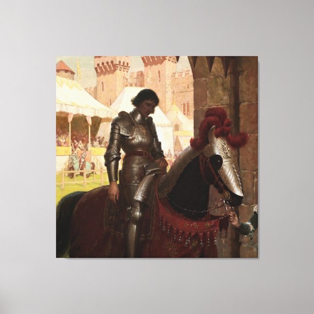 Impressão Em Tela "Vencido" por Edmund Blair Leighton (Frente)