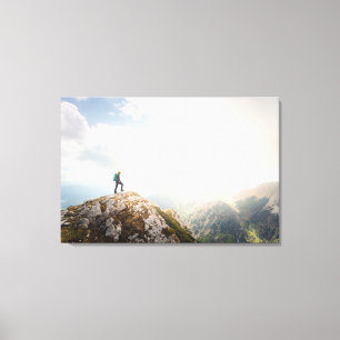 Impressão Em Tela Vendedor de montanha