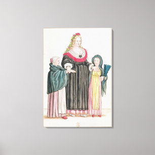 Impressão Em Tela Venetian Courtesan