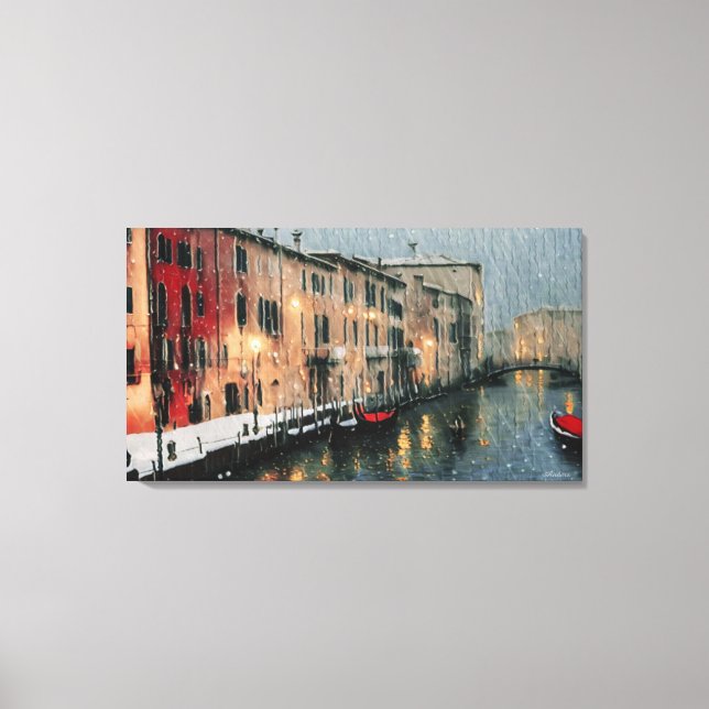 Impressão Em Tela Veneza através do vidro (Frente)