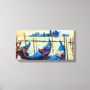 Impressão Em Tela Veneza, Italia no por do sol