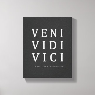 Impressão Em Tela Veni Vidi Vici | Arte do Muro de Cotação Inspirado