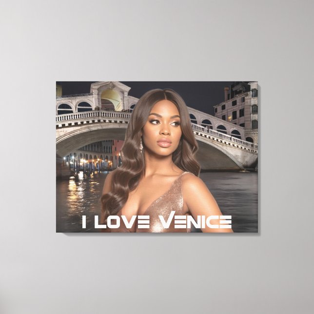IMPRESSÃO EM TELA VENICE - I LOVE VENICE (Frente)